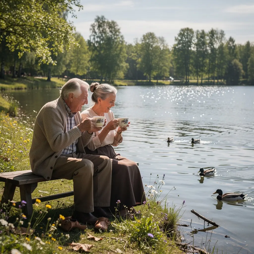 Zelené pole s voľne rastúcimi bylinkami, ktoré sa používajú na prípravu čaju