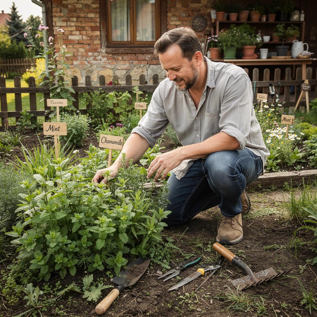 Súprava čajových byliniek z Slovenska v sklenenej nádobe.